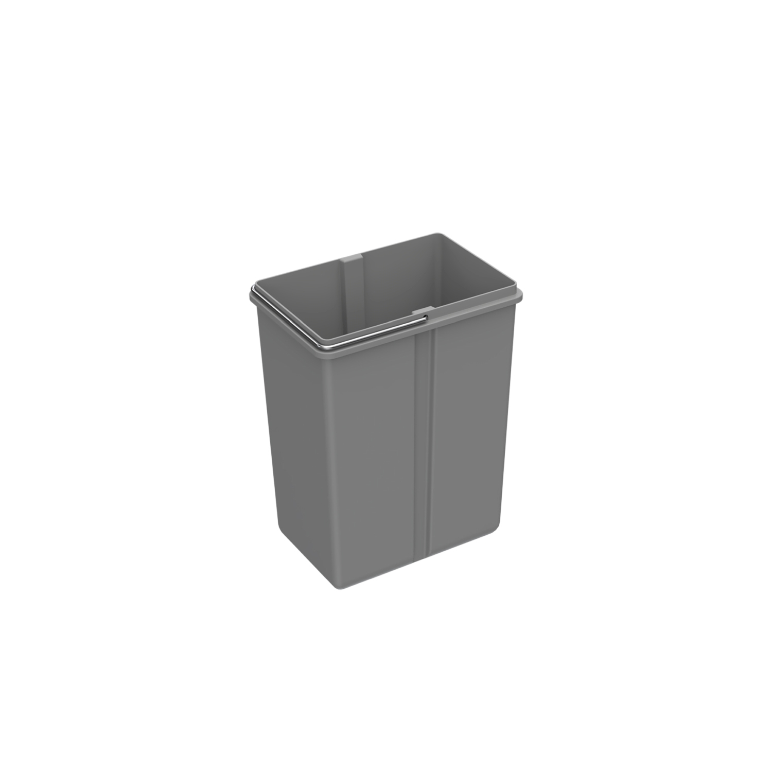 HETTICH Bin.it Duo I, 8 l, Kunststoff grau, 225 x 150 x 290 mm, 9080023