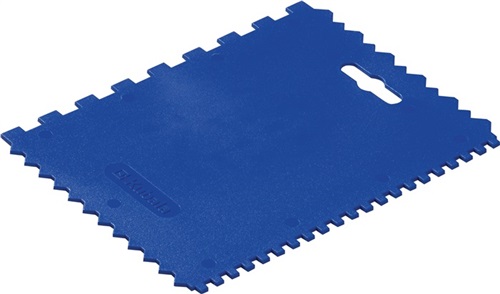 Nordwest Kleberspachtel L.177mm B.130mm Zahn 4x4x4 mm/8x8x8mm Ku.(PP)