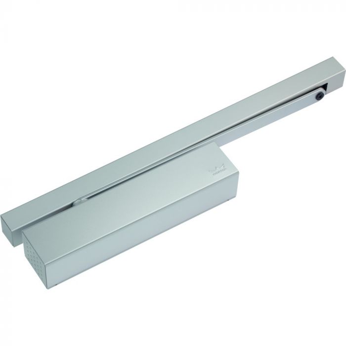 DORMAKABA Türschließer TS 93 B RF EN 2-5 silber mit Gleitschiene G-N Contur BC/ÖD + DC/SV, mit Rastfeststelleinheit DORMAKABA Türschließer TS 93 B RF EN 2-5 silber mit Gleitschiene G-N Contur BC/ÖD + DC/SV, mit Rastfeststelleinheit