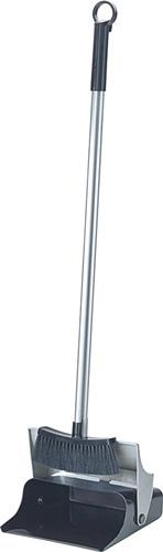Nordwest Kehrset Alu-Stiel m.Klappschaufel u.Besen schwarz/silber