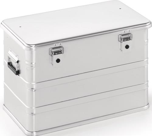 Nordwest Aluminiumbox L582xB385xH397mm 76l m.Klapphebelverschlüssen m.Bohrungen