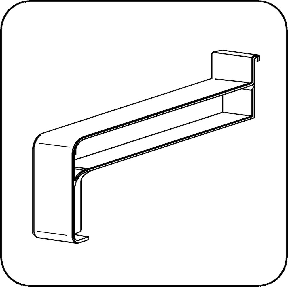 GUTMANN Gleitabschluss KF 400, 360 mm, ähnlich lichtgrau GUTMANN Gleitabschluss KF 400, 360 mm, ähnlich lichtgrau