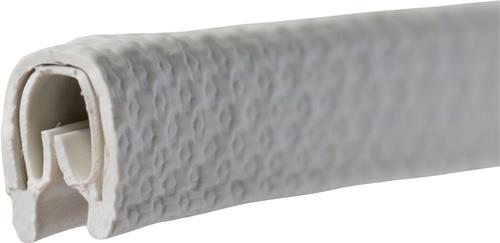TECWERK Kantenschutz Klemmber.1-4mm L.10m B.10mm H.14,5mm weiß-grau TECWERK