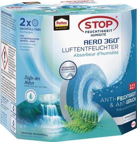 PATTEX Luftentfeuchter Aero 360 2 Tabs à 450g AHAWF Waterfall Freshness Pk.PATTEX