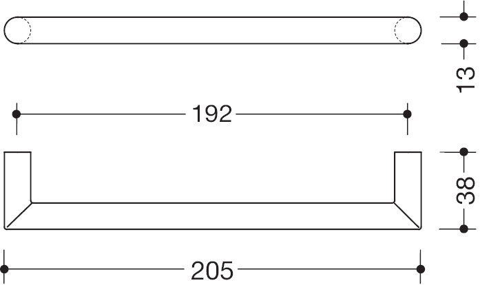 HEWI Bügelgriff 562.13.192, Polyamid, 562.13.192 99