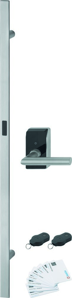 HOPPE Stoßgriff-Set berührungslos Amsterdam E5091GC/414GC/1400Z, Edelstahl, 11783953
