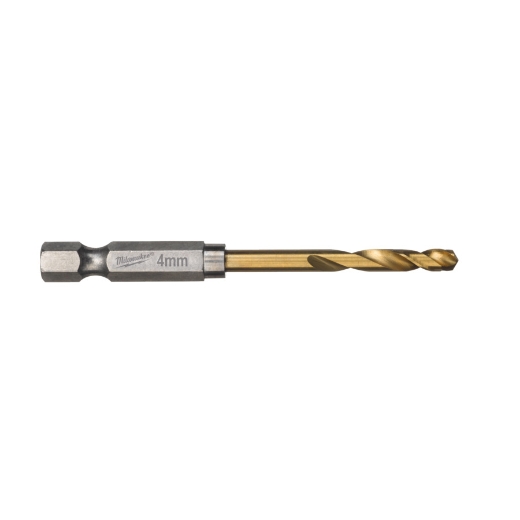 MILWAUKEE 4,0 x 71,5 mm SHOCKWAVE Metallbohrer HSS-G RED HEX Titan 1/4" 10er Pack