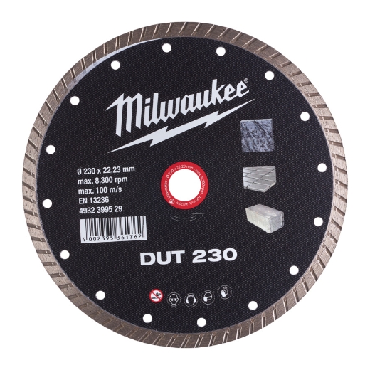 MILWAUKEE Universal geschlossen Diamanttrennscheibe DUT 230 mm