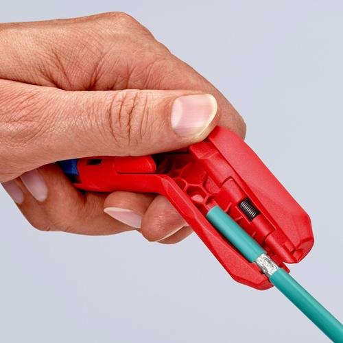 KNIPEX Univ.Abmantelungswerkzeug ErgoStrip® Gesamt-L.130mm f.Linkshänder KNIPEX