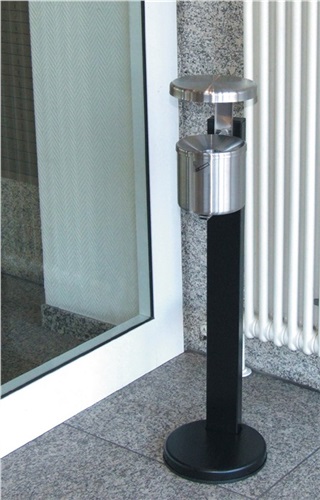 TKG Standascher D150xH145mm neusilber Stahlbl.