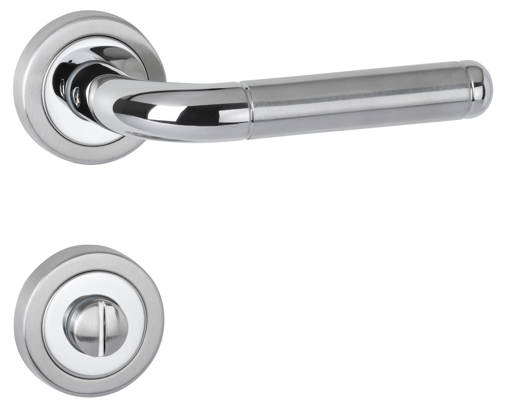 HERMAT Drückergarnitur mit Rosetten CLUB 1110/2031, Edelstahl