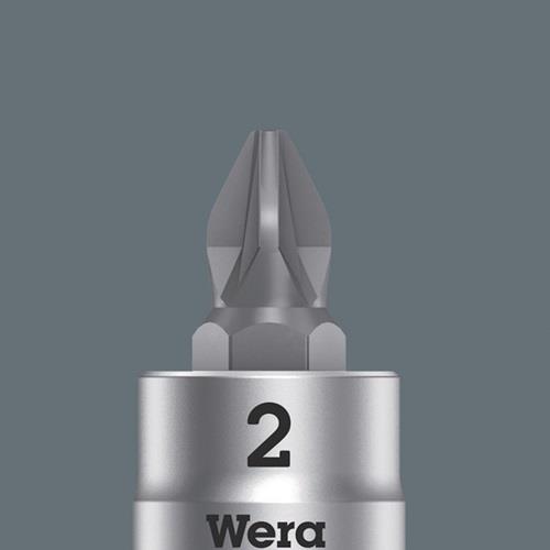 WERA Schraubendrehereinsatz 8751 A Phillips 1/4 Zoll Kreuzschlitz PH PH 2 L.28mm WERA