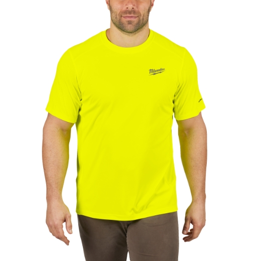 MILWAUKEE Funktions-T-Shirt gelb mit UV-Schutz WWSSYL-S