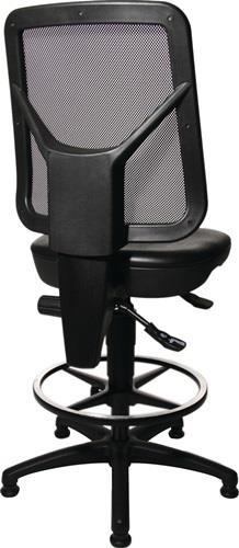 TOPSTAR Arbeitsdrehstuhl TEC 80 C Bodengleiter+Fußring Polyurethanschaum schwarz TOPSTAR Arbeitsdrehstuhl TEC 80 C Bodengleiter+Fußring Polyurethanschaum schwarz