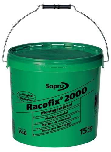 SOPRO Montagemörtel Racofix® 2000 1:3 Raumteile (Wasser/Mörtel) 1kg Eimer SOPRO