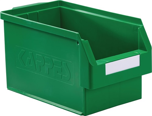 KAPPES Sichtlagerkasten L350xB200xH200mm PE grün RASTERPLAN