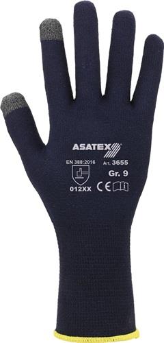 ASATEX Feinstrickhandschuhe f.Smartphones u.Touchscreens Gr.9 dunkelblau