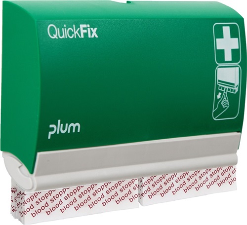 PLUM Pflasterspender QuickFix Blood stopper B230xH135xT32ca.mm grün PLUM