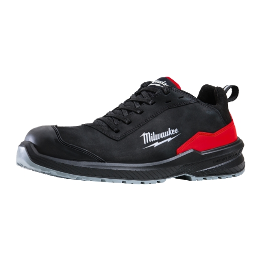 MILWAUKEE Größe 43 FLEXTRED S3S Sicherheits-Halbschuh Leder schwarz