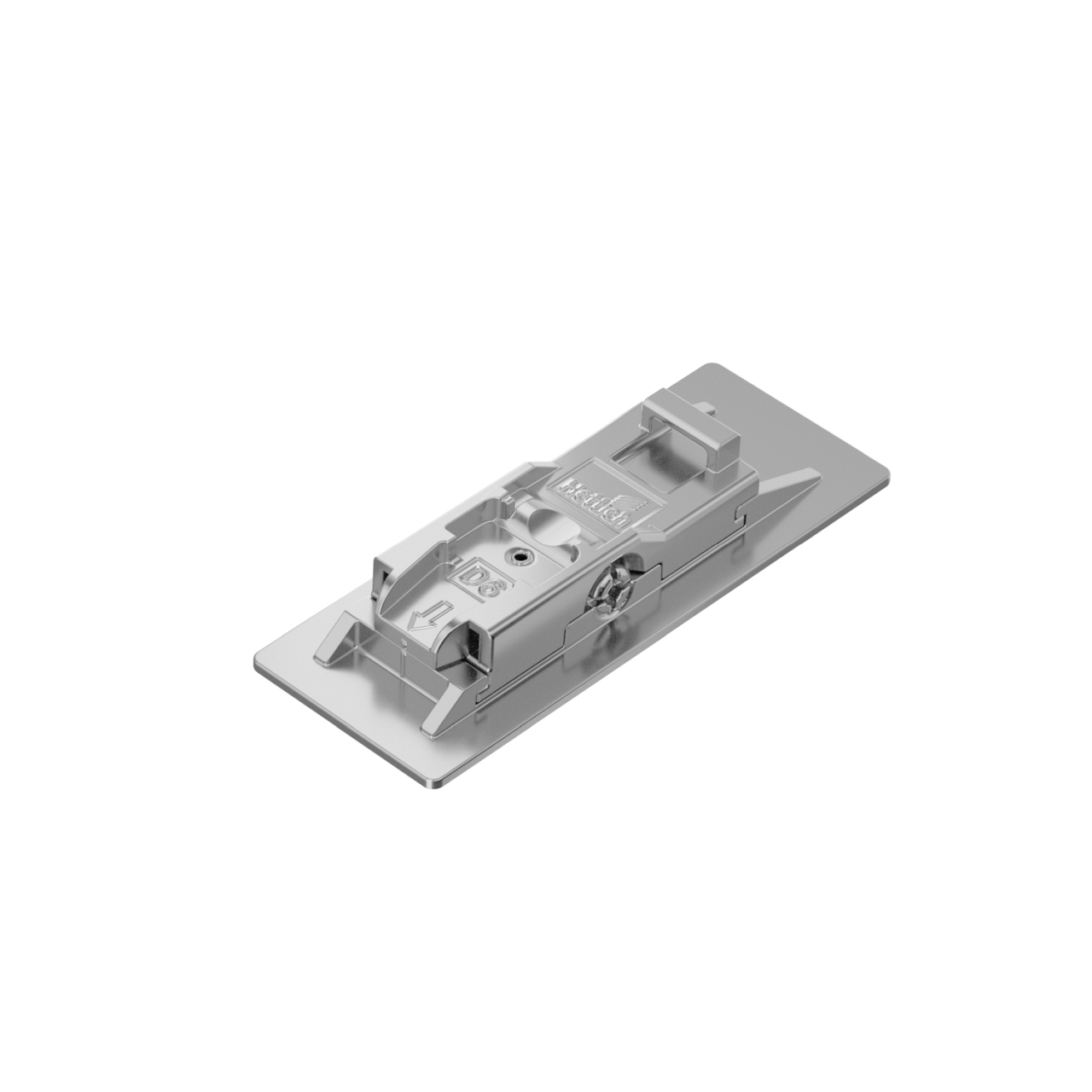 HETTICH Montageplatte zur Klebemontage mit Direkt-Höhenverstellung, Distanz 10.0 mm, 9133536