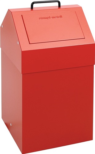 STUMPF Wertstoffsammler 45l H650xB330xT310mm feuerrot stationär