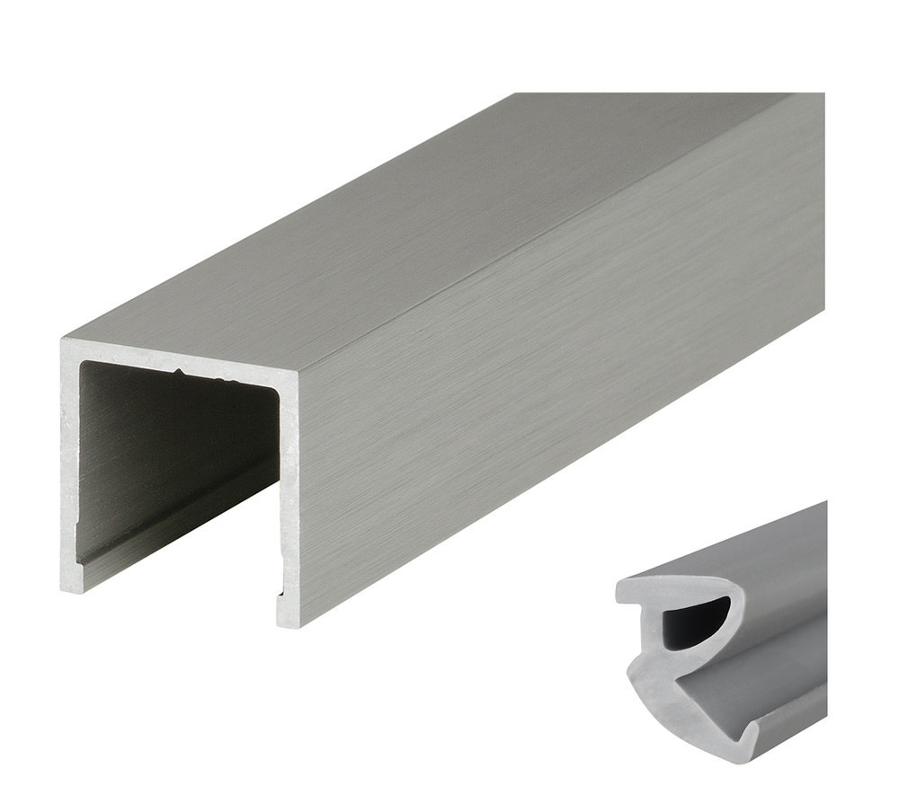 HERMAT Trennwand-Deckenprofil 6950, Aluminium
