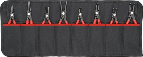 KNIPEX Sicherungsringzangensatz Version 2 8-tlg.in Rolltasche 10-60mm KNIPEX