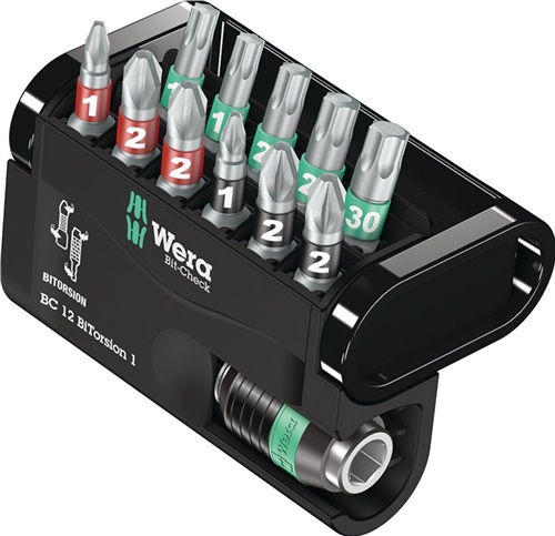 WERA Bitsortiment Bit-Check 12 BiTorsion 1 12-tlg.PH/PZD/TX WERA WERA Bitsortiment Bit-Check 12 BiTorsion 1 12-tlg.PH/PZD/TX WERA