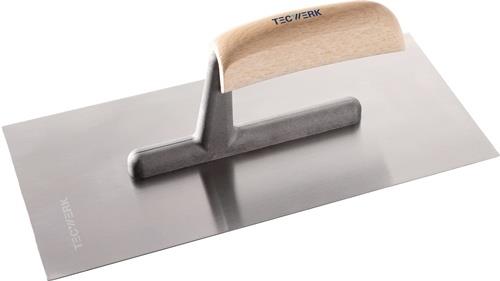 TECWERK Glättekelle L.280mm B.130mm gehärtet,m.H-Heft STA S.0,7mm TECWERK