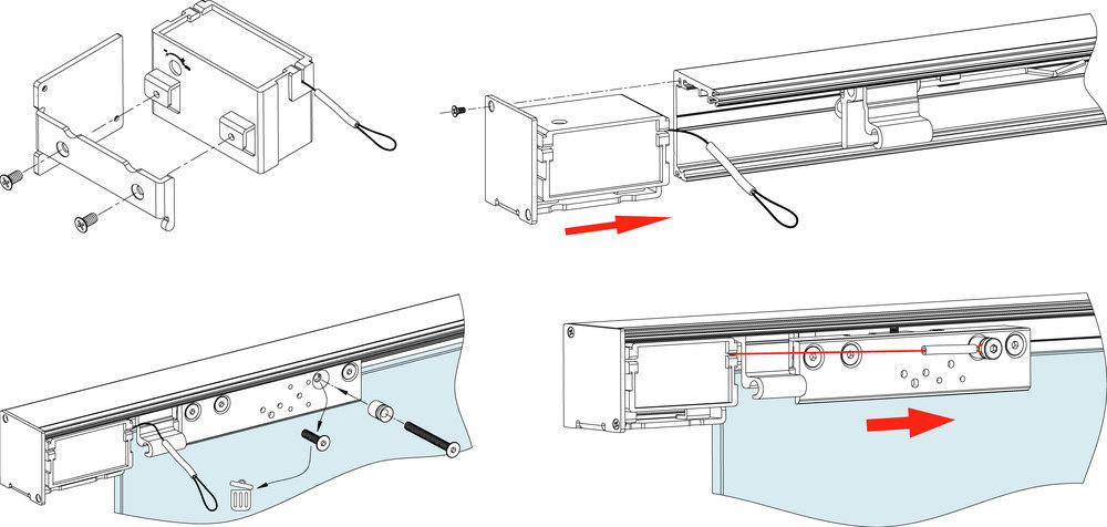 HERMAT Endkappe für SAN REMO 9170/SELF.CLOSE, Aluminium
