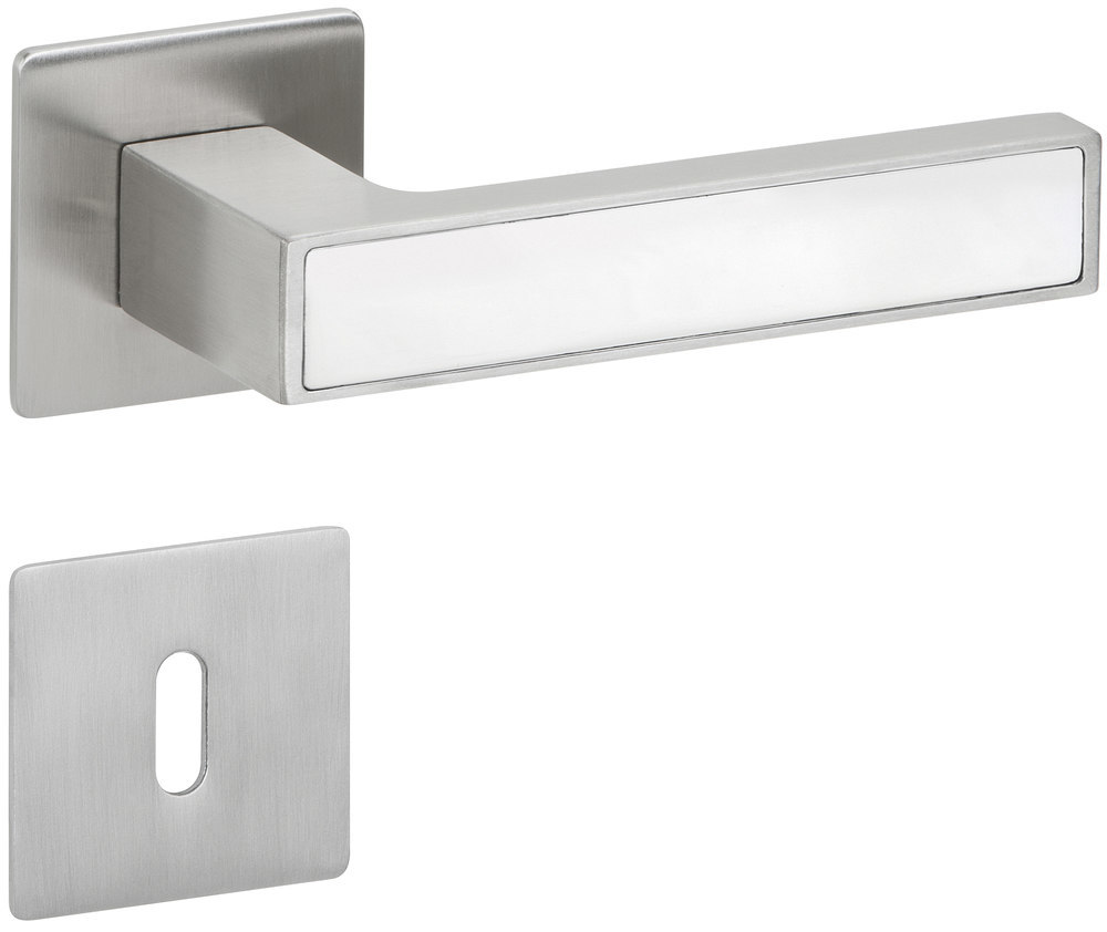 HERMAT Drückergarnitur ohne Schlüsselrosette MAG TEMPTATION 1682.MAG/2611.FL, Materialkombination