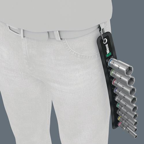 WERA Steckschlüsseleinsatzset Belt B Deep 1 9-tlg.SW 8-19mm Antr.10mm (3/8) Zoll WERA WERA Steckschlüsseleinsatzset Belt B Deep 1 9-tlg.SW 8-19mm Antr.10mm (3/8) Zoll WERA