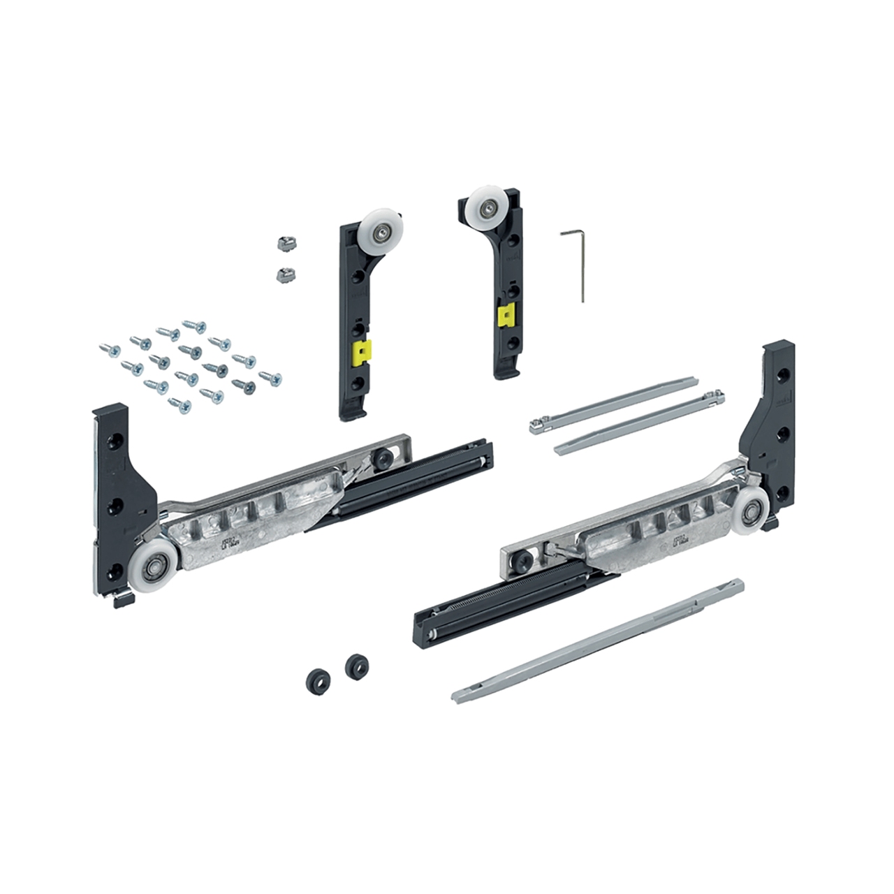 HETTICH SlideLine M Set Lauf- und Führungsteile