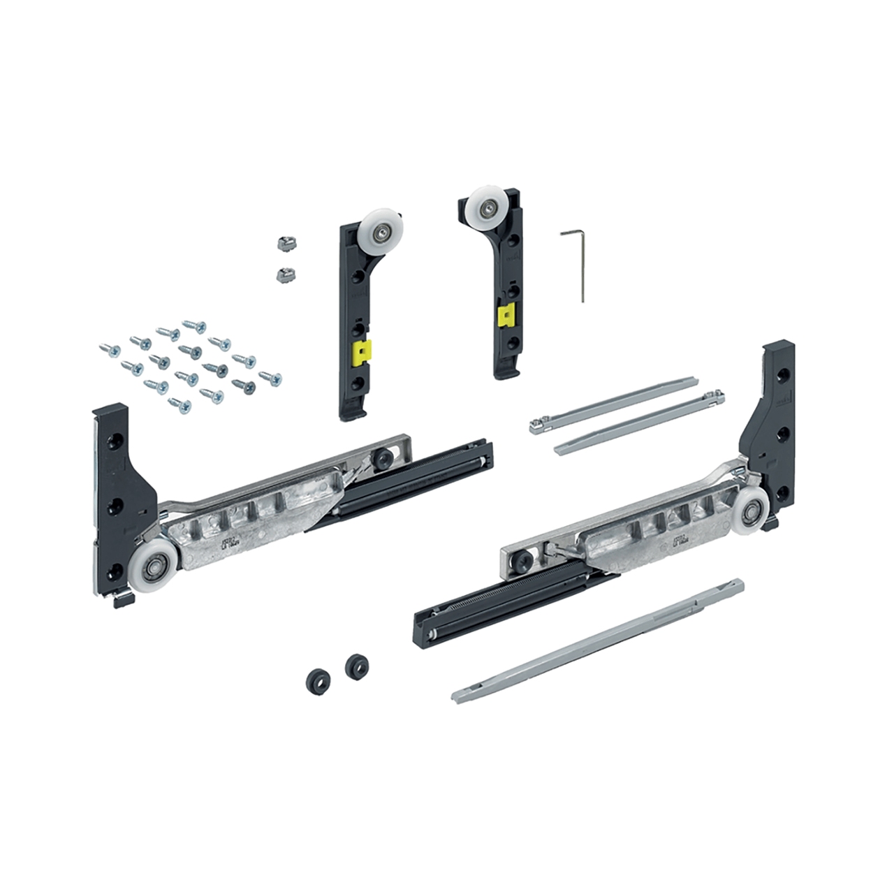 HETTICH SlideLine M Set Lauf- und Führungsteile,