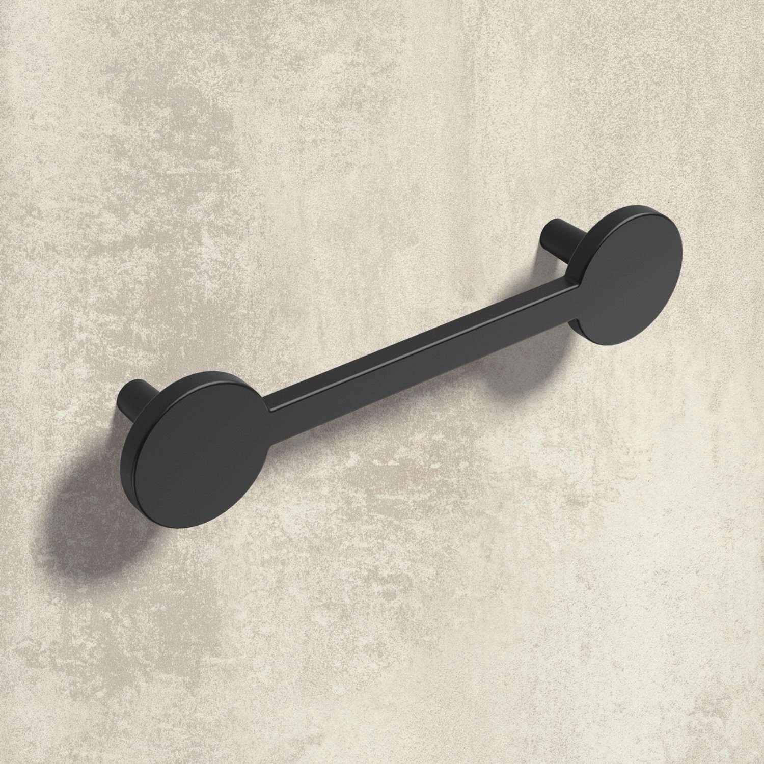 HETTICH Griff Limpio, •–• 128, L 165 mm, B 37 mm, H 30 mm, Schwarz matt, 9266418 HETTICH Griff Limpio, •–• 128, L 165 mm, B 37 mm, H 30 mm, Schwarz matt, 9266418