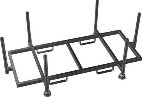 DANREC Transportgestell B1219xH863xL2164mm galvanisierter STA DANREC