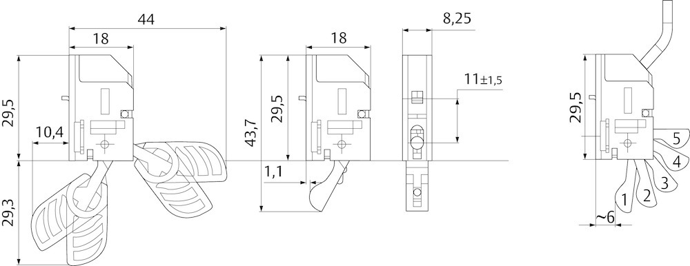 effeff Riegelschaltkontakt 10309.06