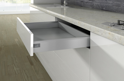 HETTICH Zarge ArciTech, 94 mm / 650 mm, silber, links, 9121211 HETTICH Zarge ArciTech, 94 mm / 650 mm, silber, links, 9121211