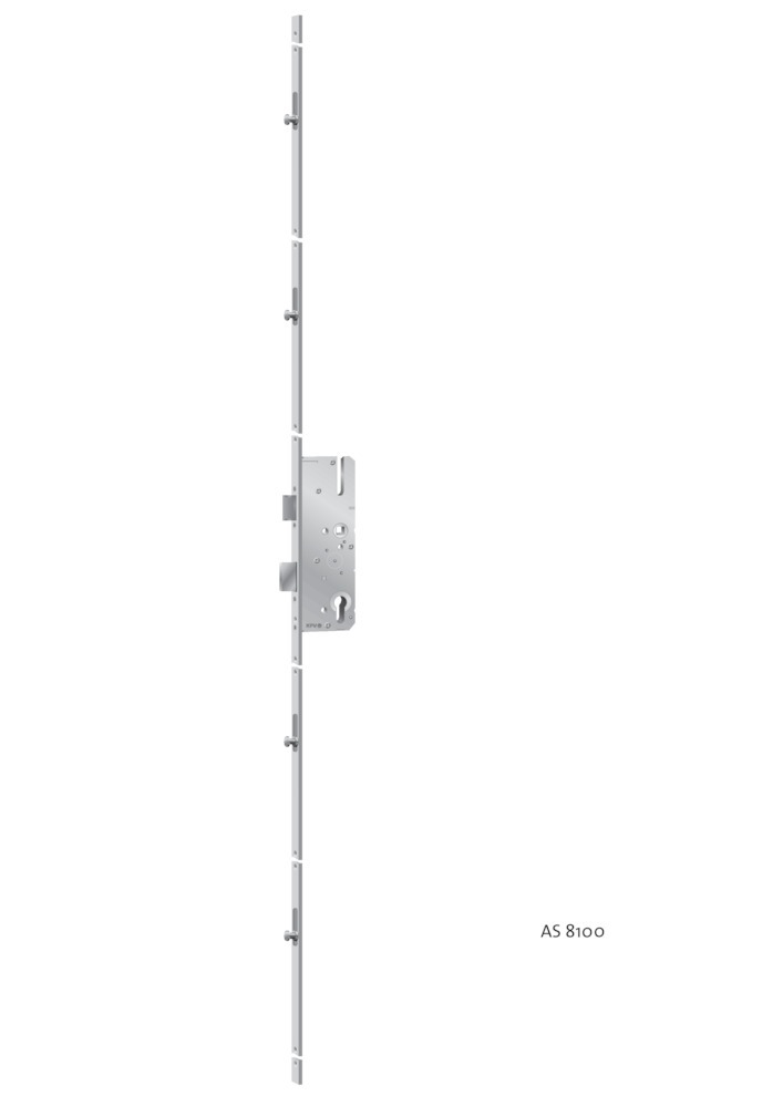 KFV Mehrfachverriegelung MFS AS9810AG, Flachstulp, R001, Stahl, RR