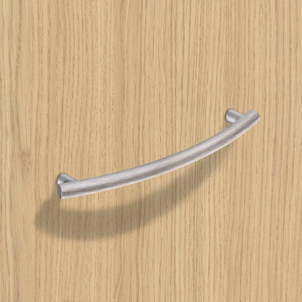 HETTICH Griff Bathia, •–• 128, L 151 mm, B 8 mm, H 28 mm, Edelstahl Optik gebürstet, 9070516 HETTICH Griff Bathia, •–• 128, L 151 mm, B 8 mm, H 28 mm, Edelstahl Optik gebürstet, 9070516