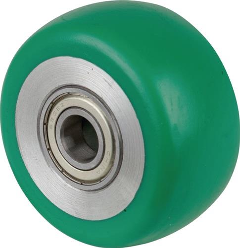 BS ROLLEN Ersatzrad D.80mm Trgf.170kg PU blau Achs-D.15mm Nabenl.40mm BS ROLLEN