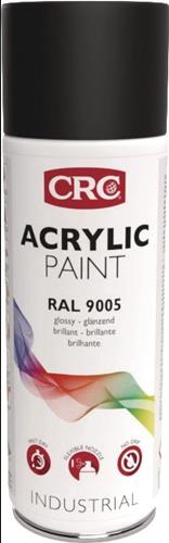 CRC Farbschutzlackspray ACRYLIC PAINT tiefschw. glänzend RAL9005 400ml Spraydose CRC