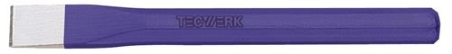 TECWERK Fliesenmeißel fl.Schaft-Q.8mm 10mm 100mm CV-Stahl TECWERK