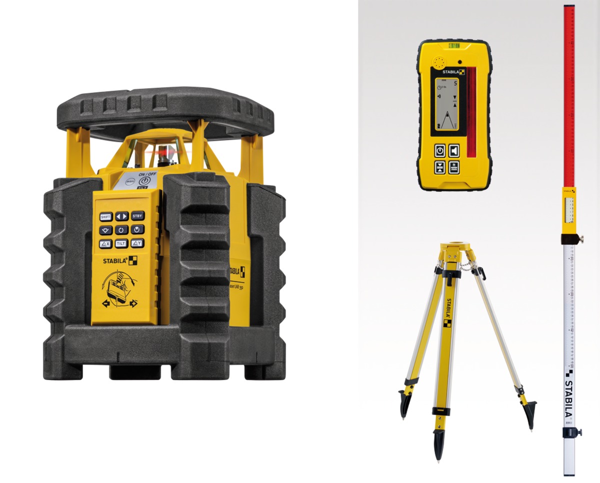 STABILA Rotationslaser LAR 350, 9-teiliges Set