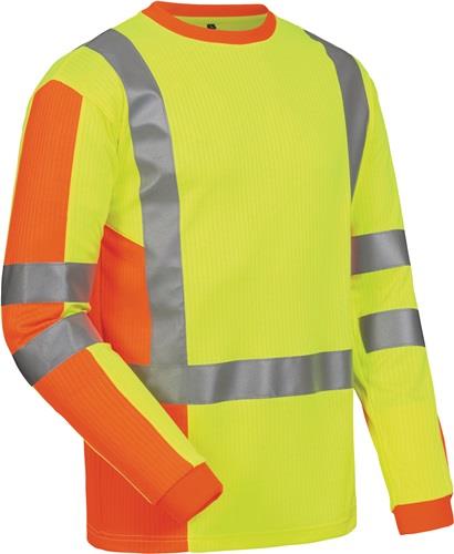 ELYSEE UV-/ Warnschutz-Langarmshirt Drachten Gr.L gelb/orange ELYSEE