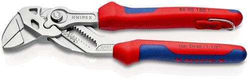 KNIPEX Zangenschlüssel L.180mm Spann-W.40mm verchr.Mehrkomp.-Hülle m.Öse KNIPEX