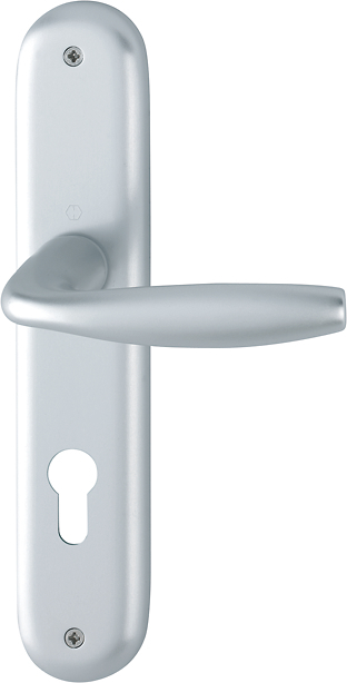 HOPPE® Drückergarnitur mit Langschild New York 1810/273P, Aluminium, 3272925 HOPPE® Drückergarnitur mit Langschild New York 1810/273P, Aluminium, 3272925