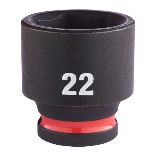 MILWAUKEE 22 x 34 mm SHOCKWAVE Schlagnuss 3/8" kurz