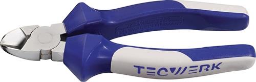 TECWERK Seitenschneider L.140mm Kopf verchr.Mehrkomp.-Hüllen max.1,8mm TECWERK