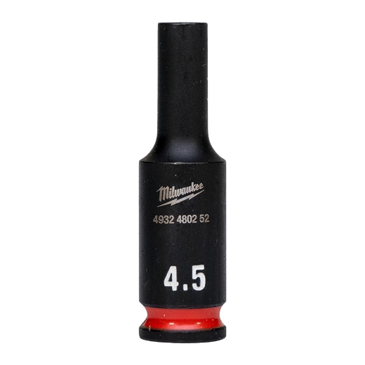MILWAUKEE 4,5 x 50 mm SHOCKWAVE Schlagnuss 1/4" lang